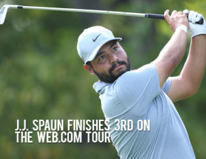 J.J. Spaun Finishes 3rd on he web.com tour